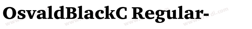 OsvaldBlackC Regular字体转换
